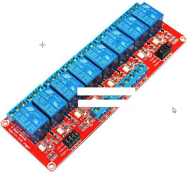 module relay 12v 8ช่อง เลือกลอจิกได้